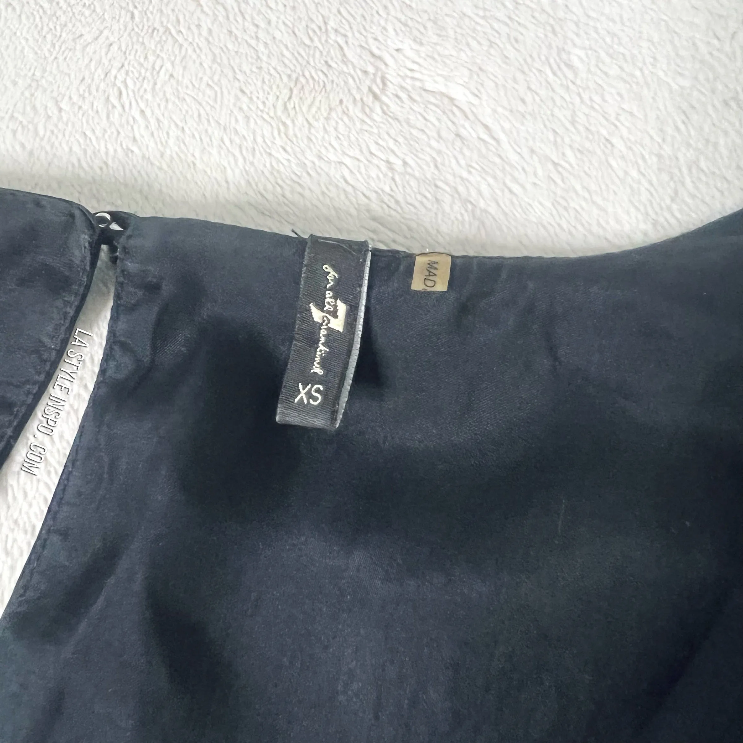 7 For All Mankind Silk Dress Black Size XS
