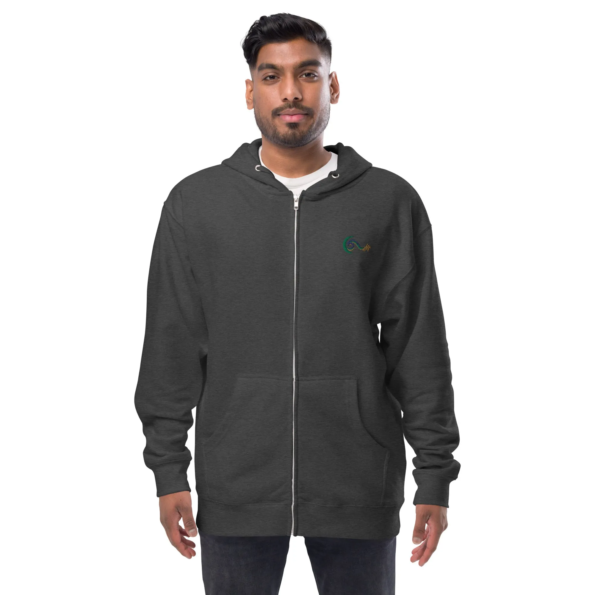 Bright Side Lifestyle Logo | Unisex fleece zip up hoodie