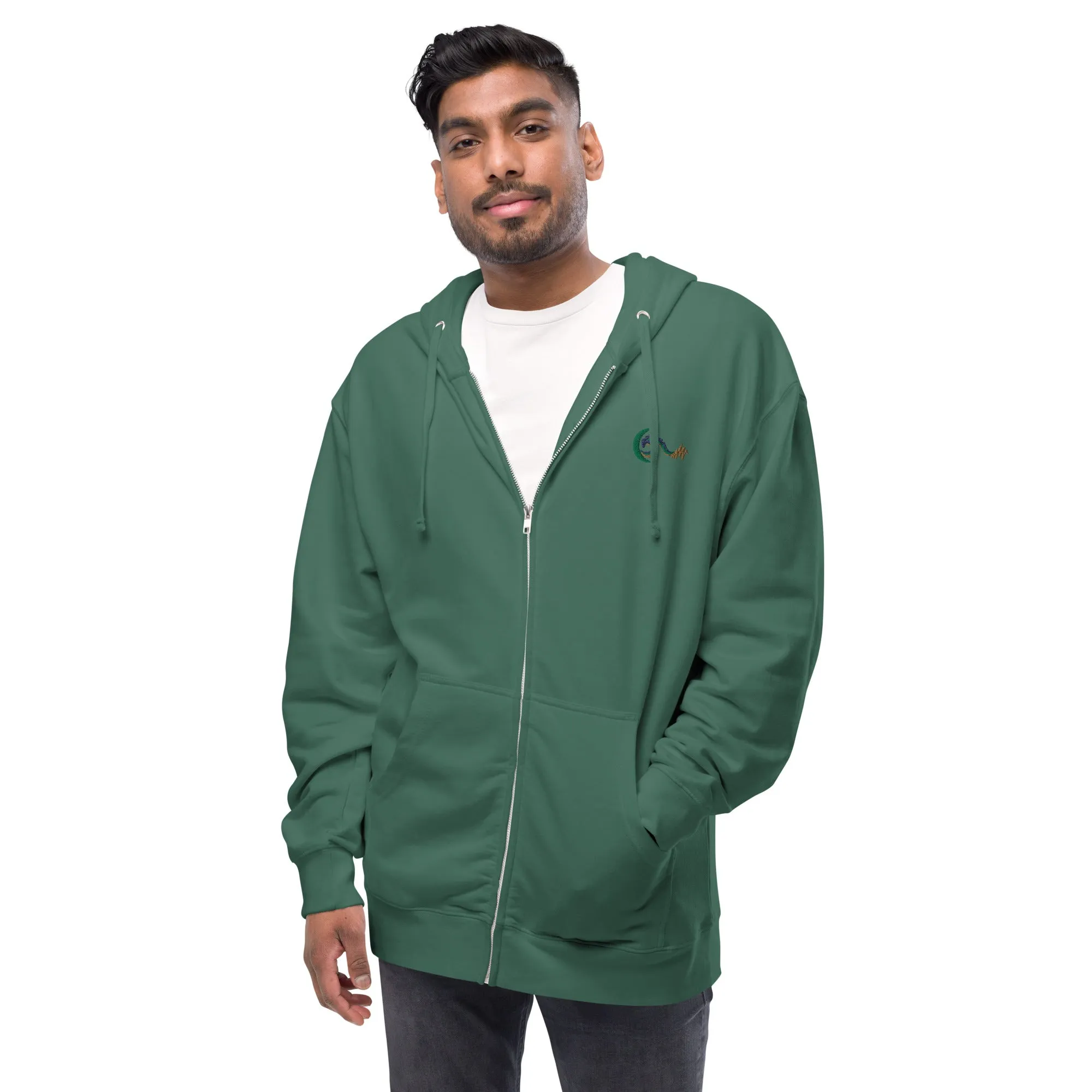 Bright Side Lifestyle Logo | Unisex fleece zip up hoodie