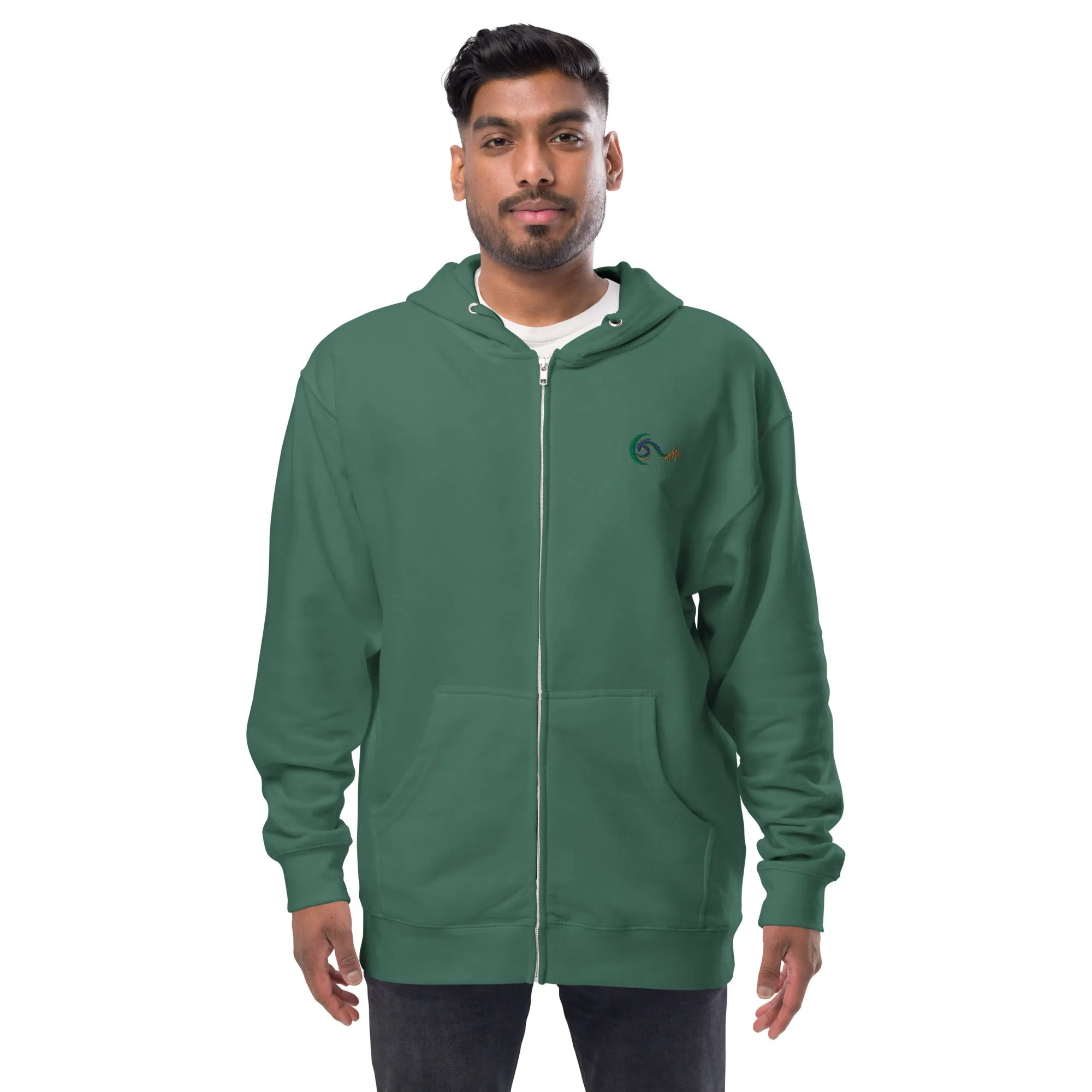 Bright Side Lifestyle Logo | Unisex fleece zip up hoodie