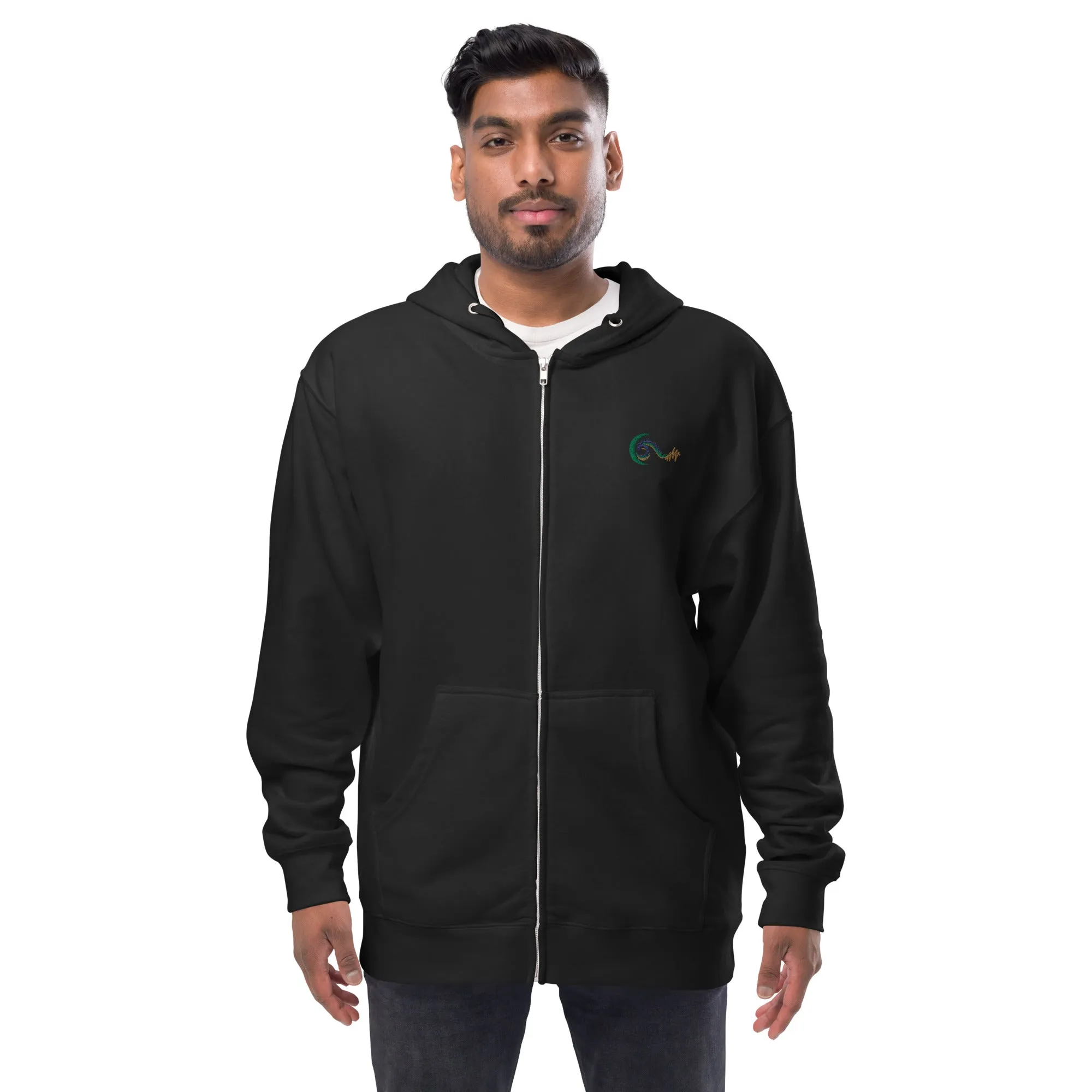 Bright Side Lifestyle Logo | Unisex fleece zip up hoodie