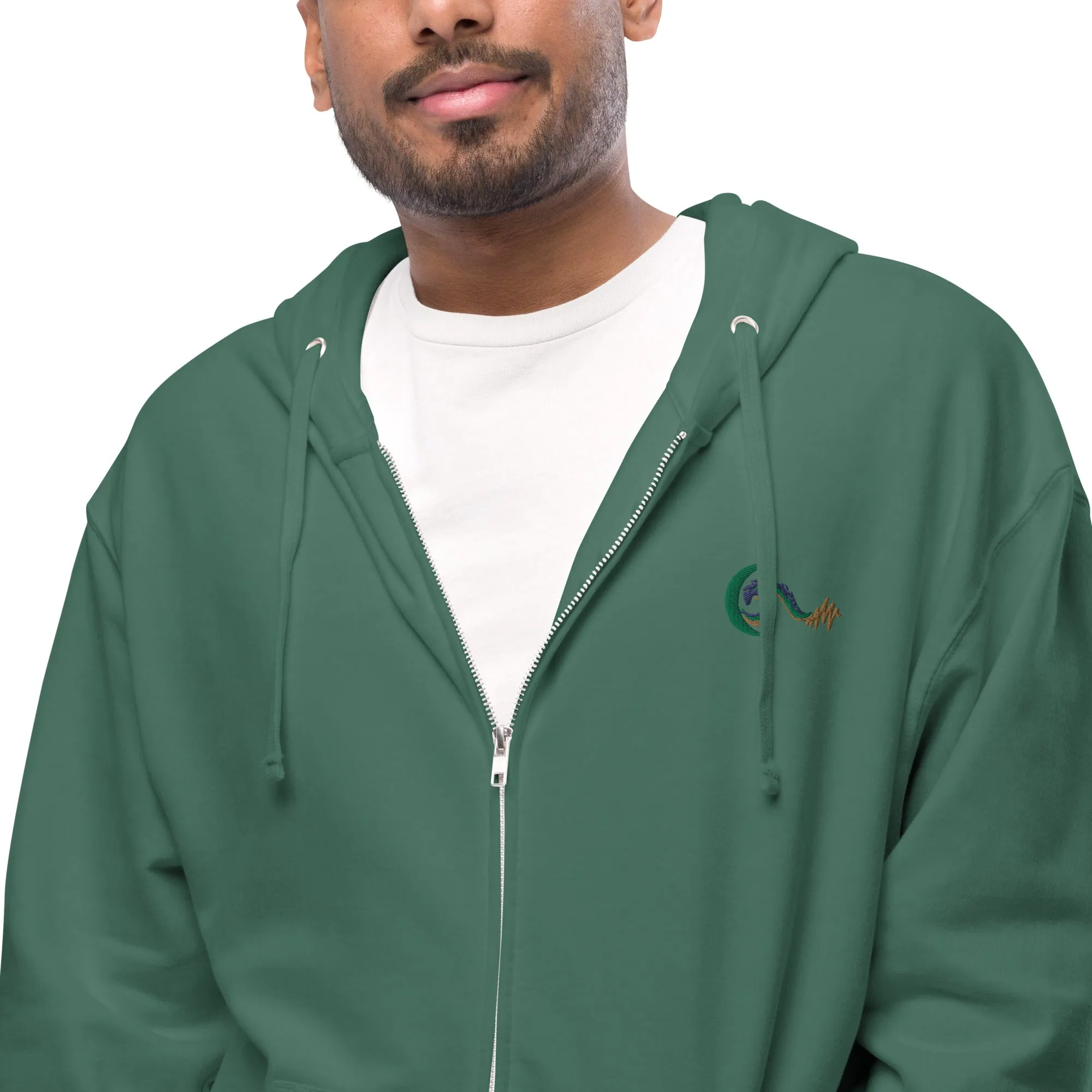 Bright Side Lifestyle Logo | Unisex fleece zip up hoodie