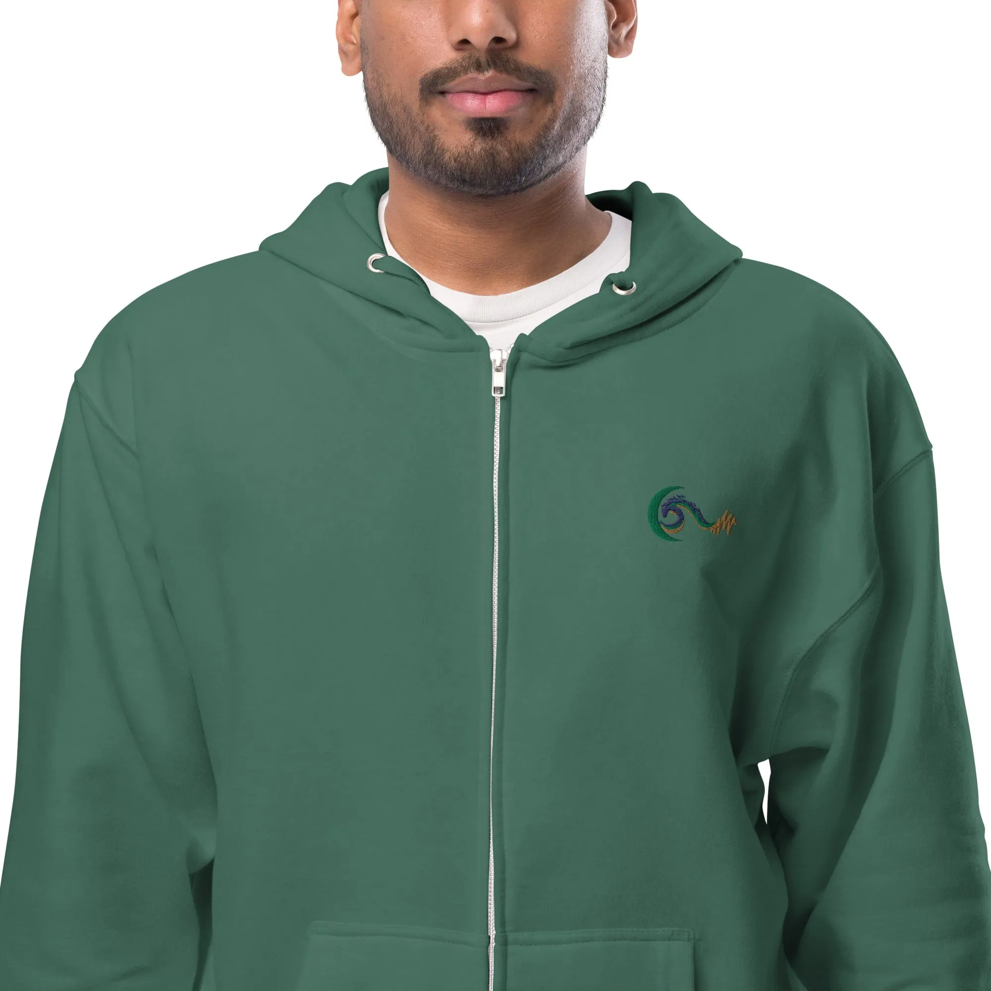 Bright Side Lifestyle Logo | Unisex fleece zip up hoodie