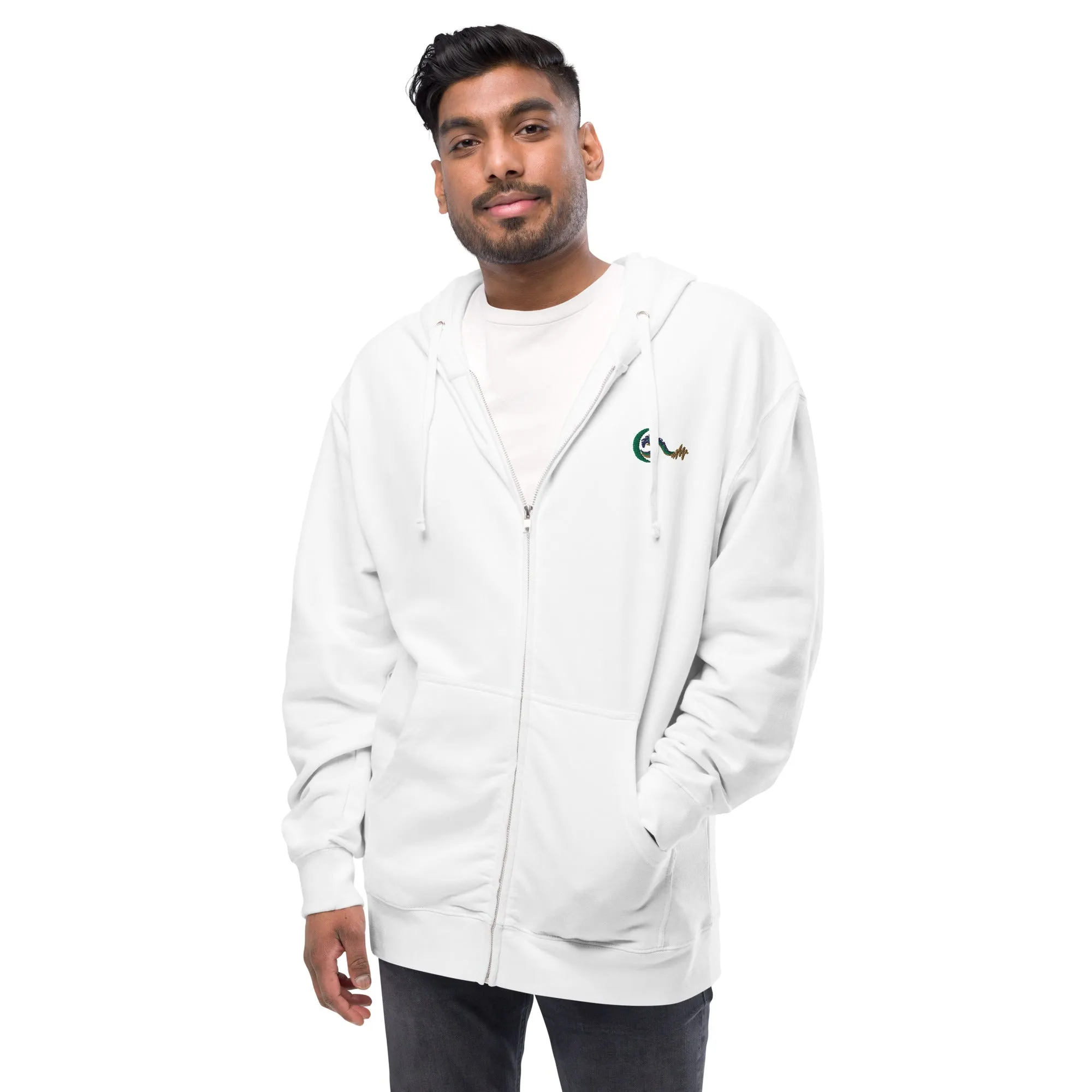 Bright Side Lifestyle Logo | Unisex fleece zip up hoodie