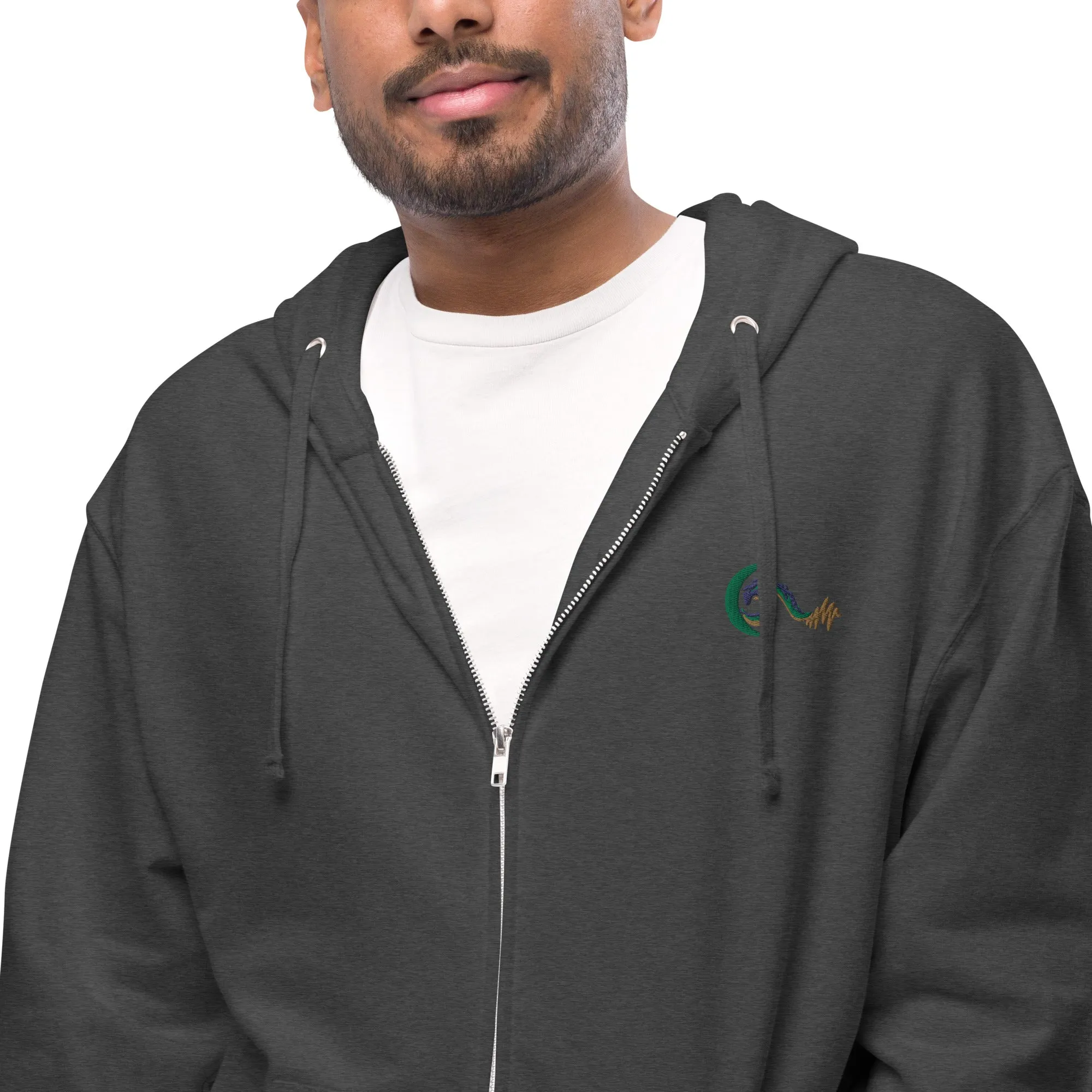 Bright Side Lifestyle Logo | Unisex fleece zip up hoodie