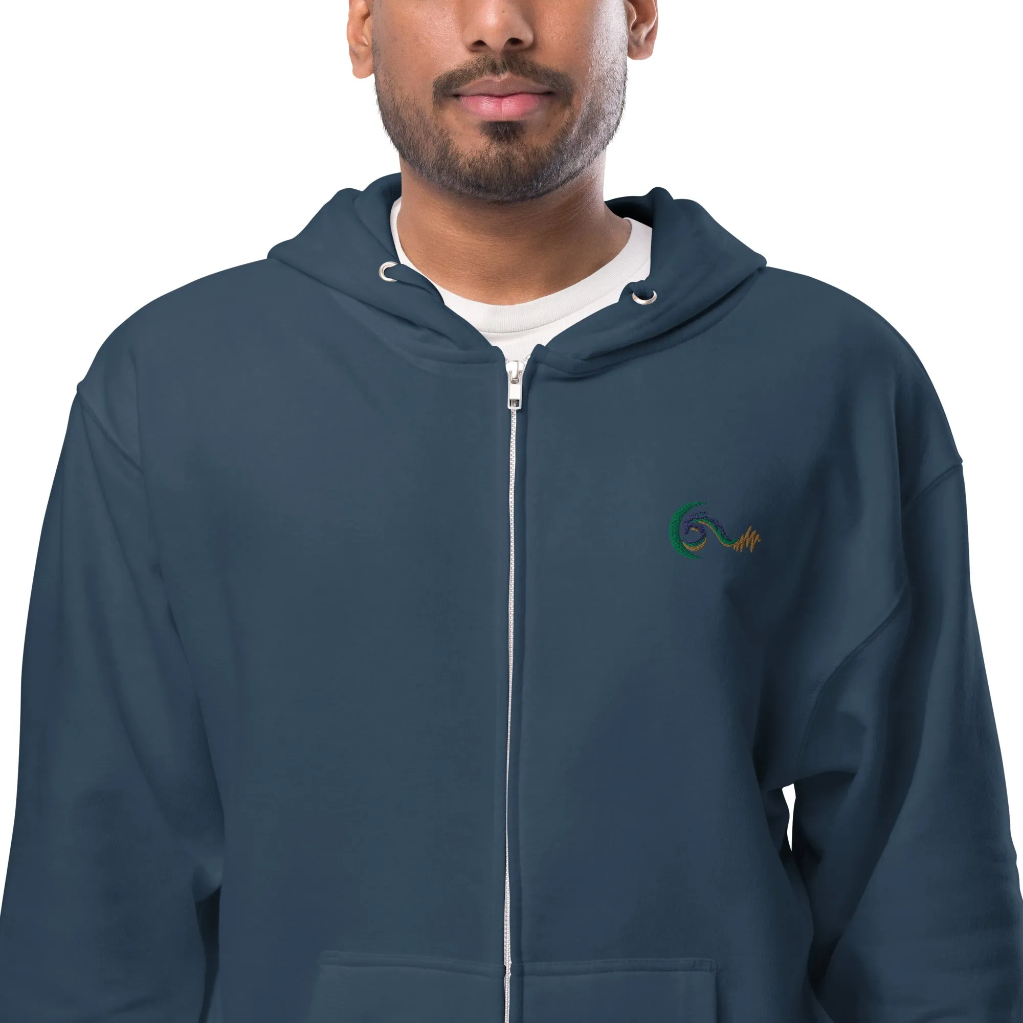 Bright Side Lifestyle Logo | Unisex fleece zip up hoodie