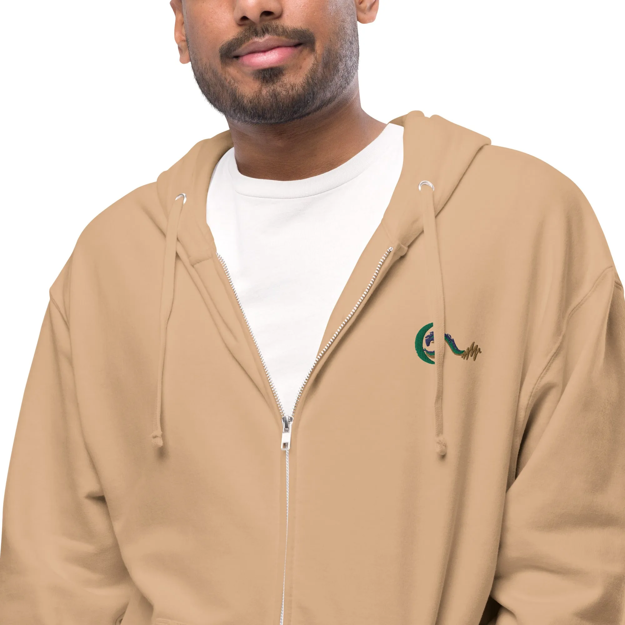 Bright Side Lifestyle Logo | Unisex fleece zip up hoodie