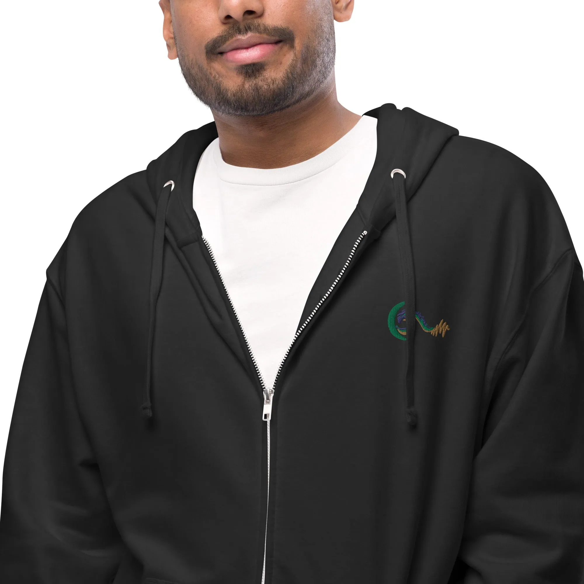 Bright Side Lifestyle Logo | Unisex fleece zip up hoodie