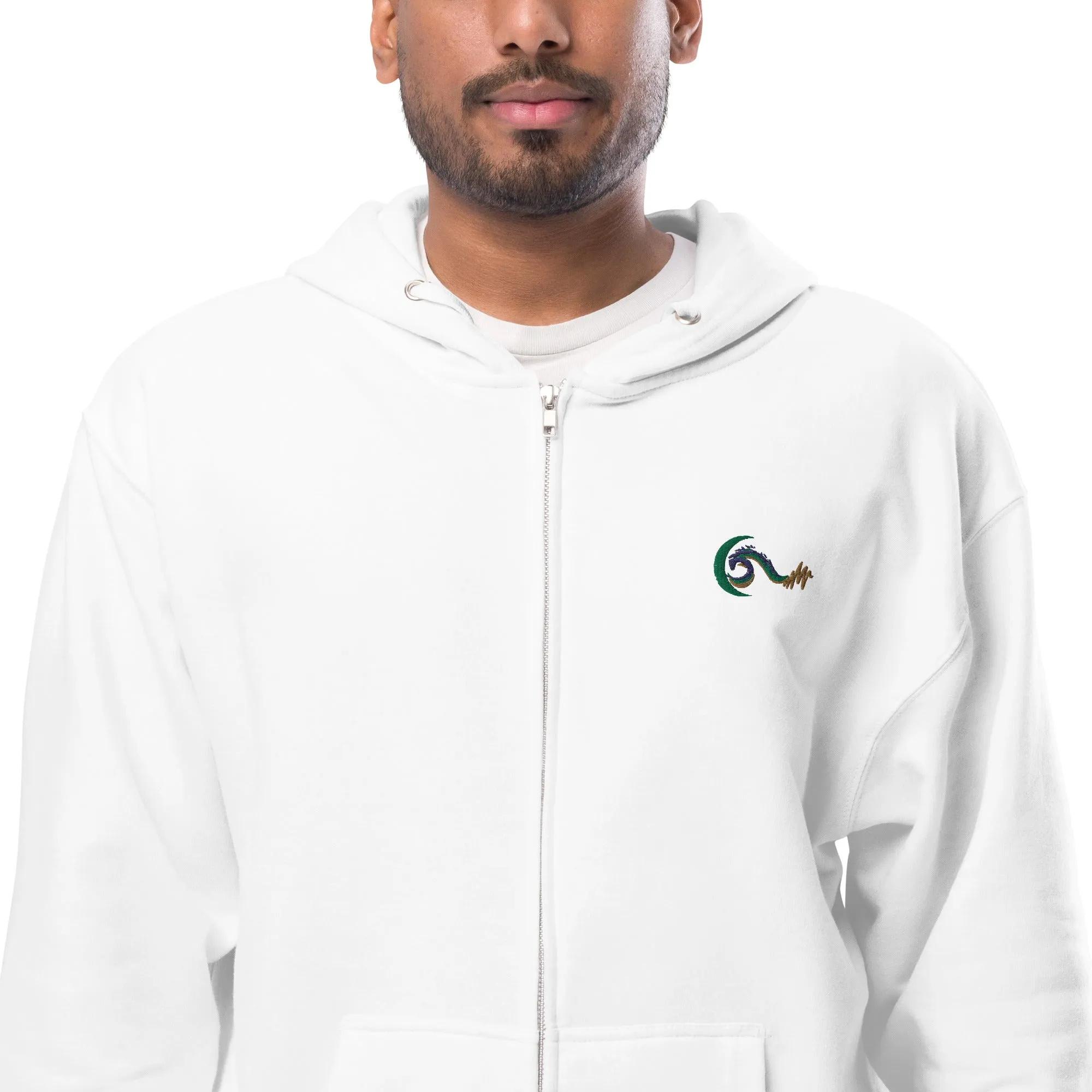 Bright Side Lifestyle Logo | Unisex fleece zip up hoodie
