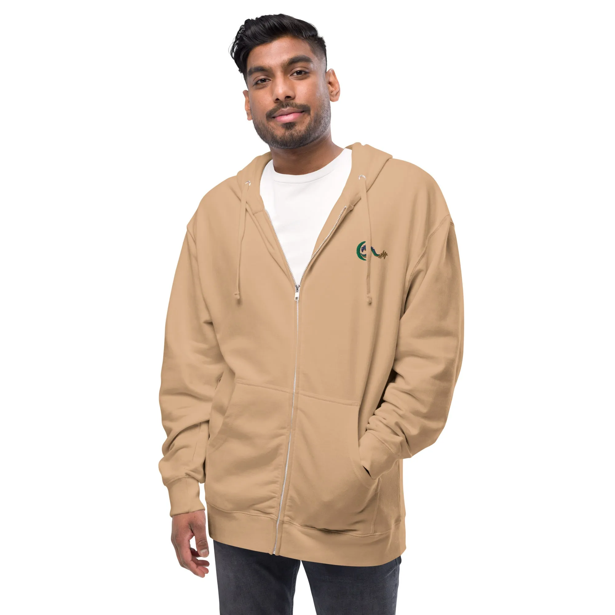 Bright Side Lifestyle Logo | Unisex fleece zip up hoodie