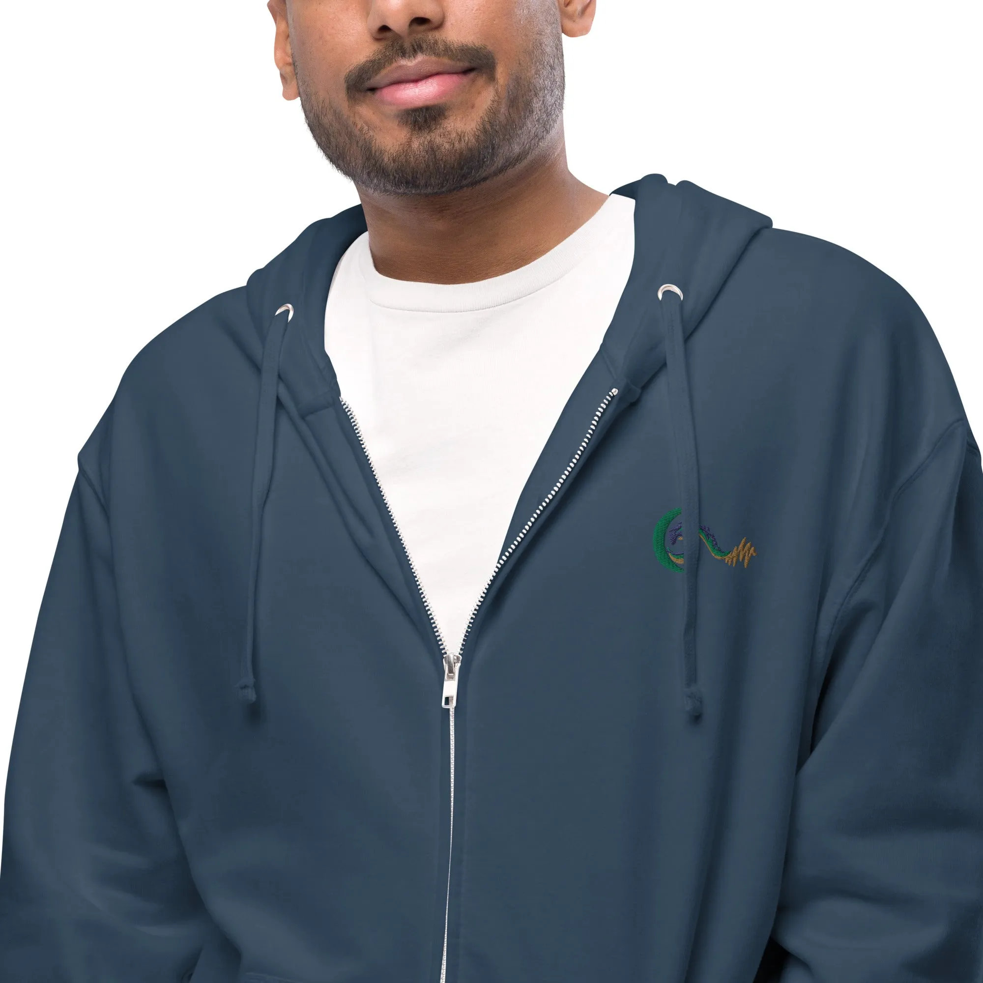 Bright Side Lifestyle Logo | Unisex fleece zip up hoodie