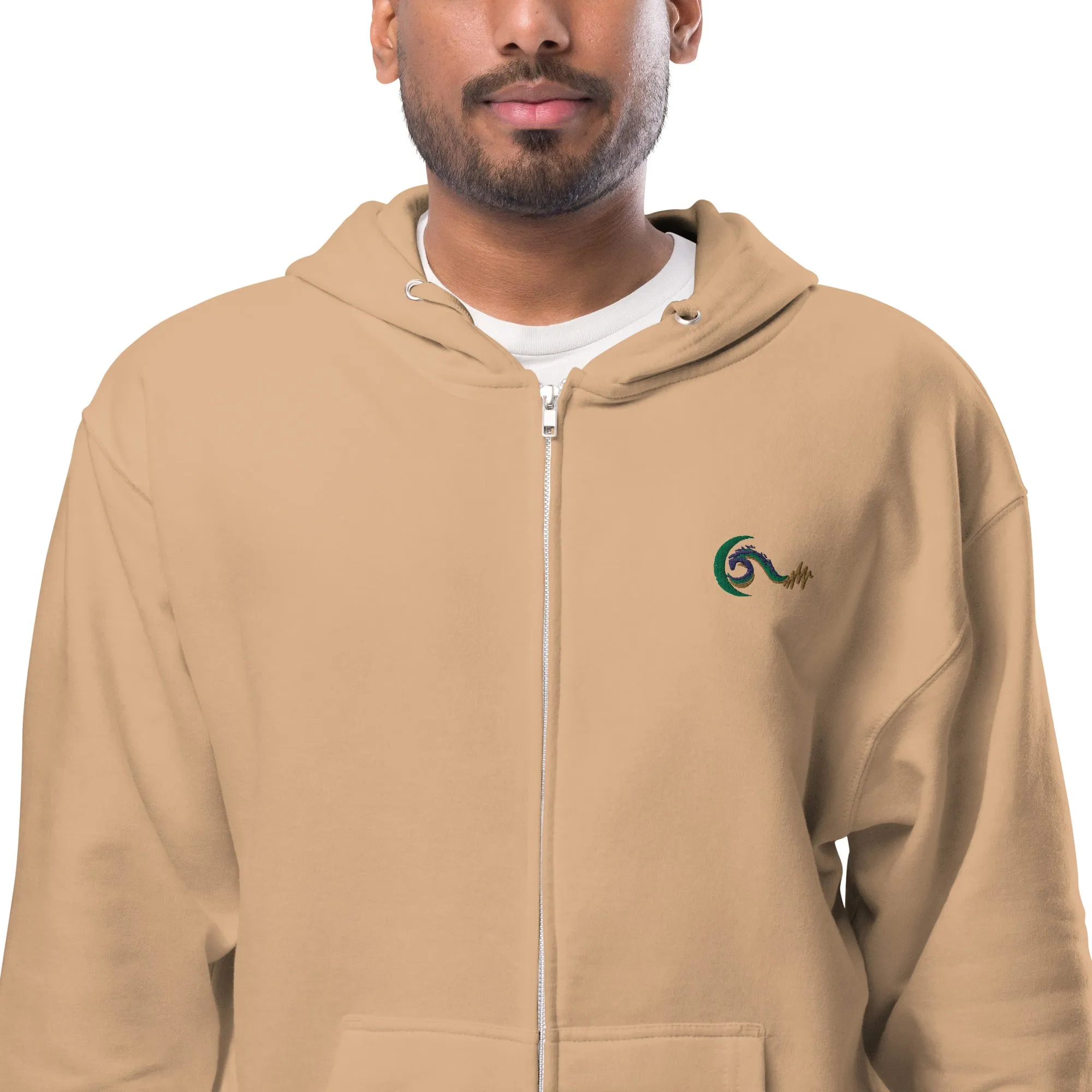 Bright Side Lifestyle Logo | Unisex fleece zip up hoodie