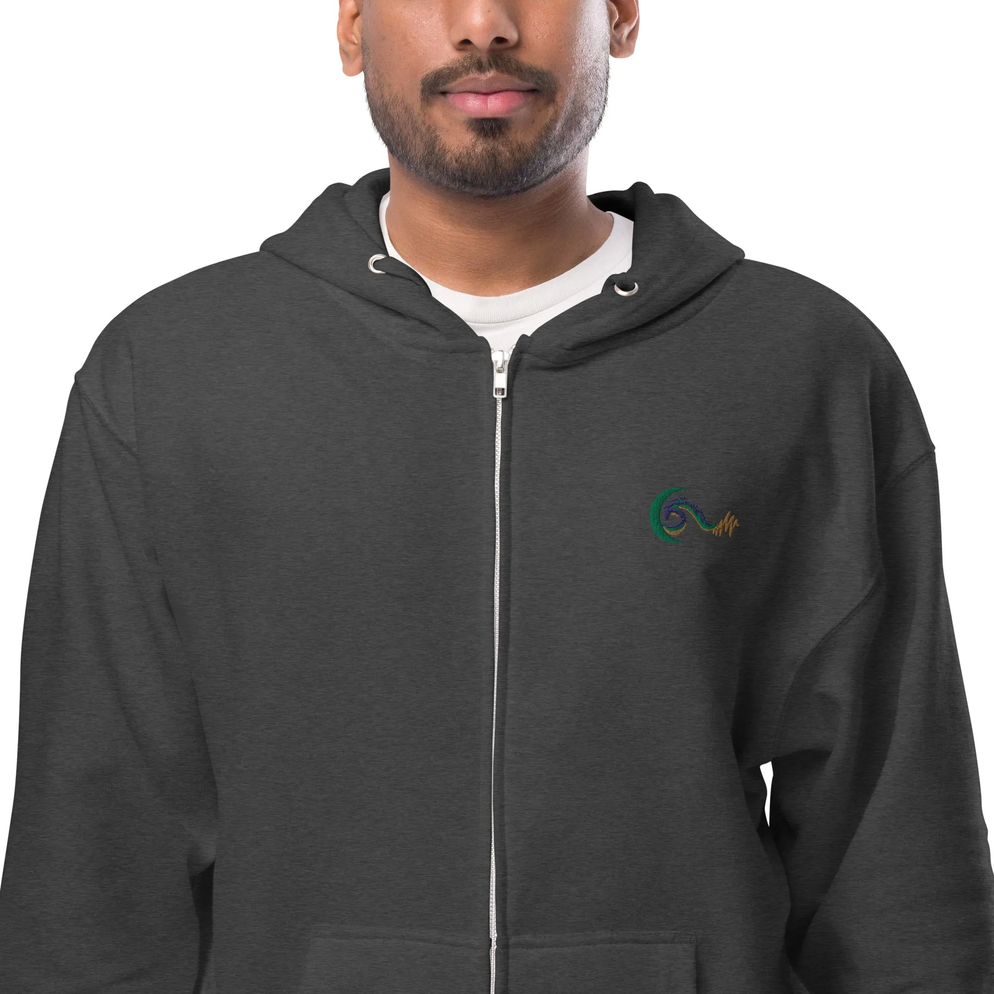 Bright Side Lifestyle Logo | Unisex fleece zip up hoodie