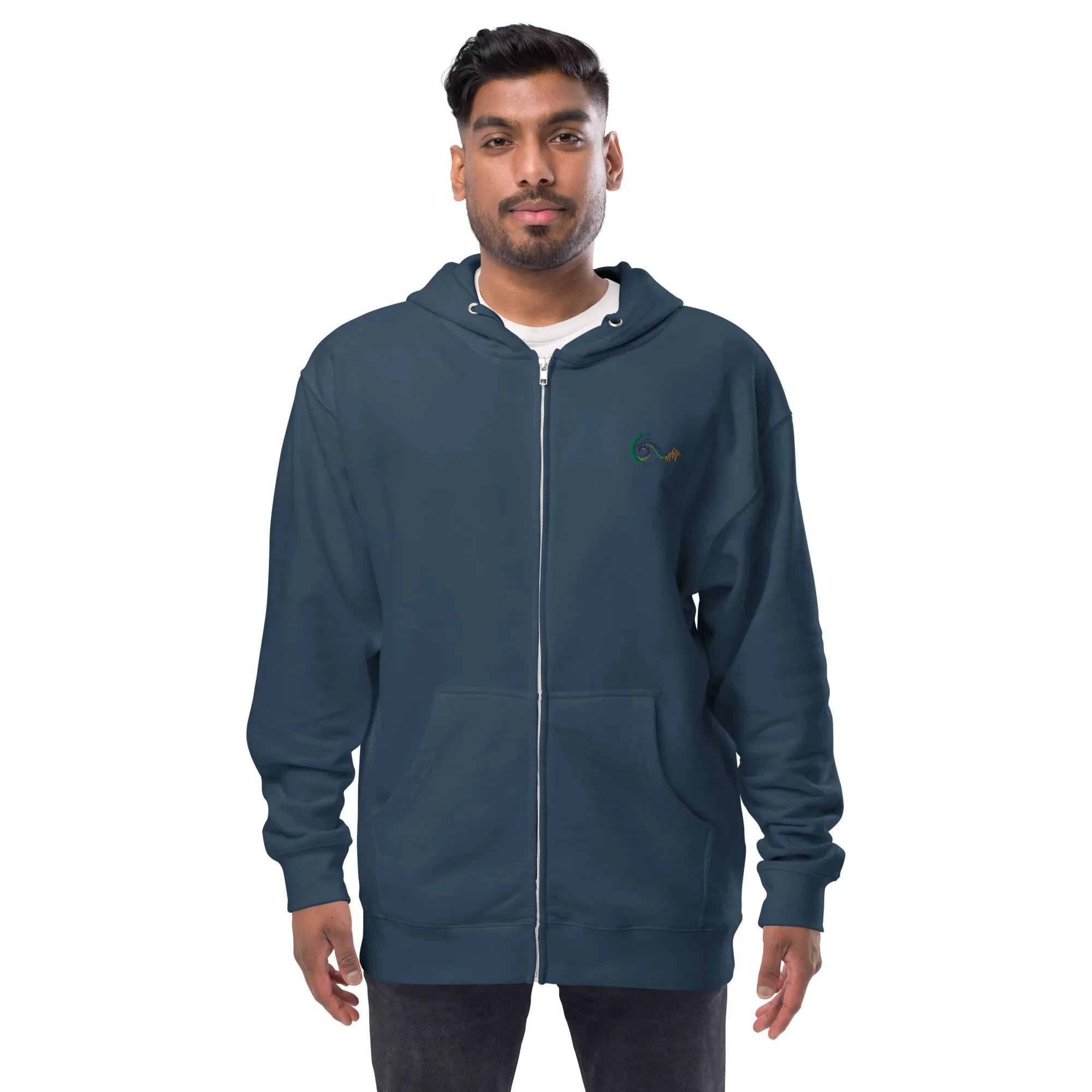 Bright Side Lifestyle Logo | Unisex fleece zip up hoodie