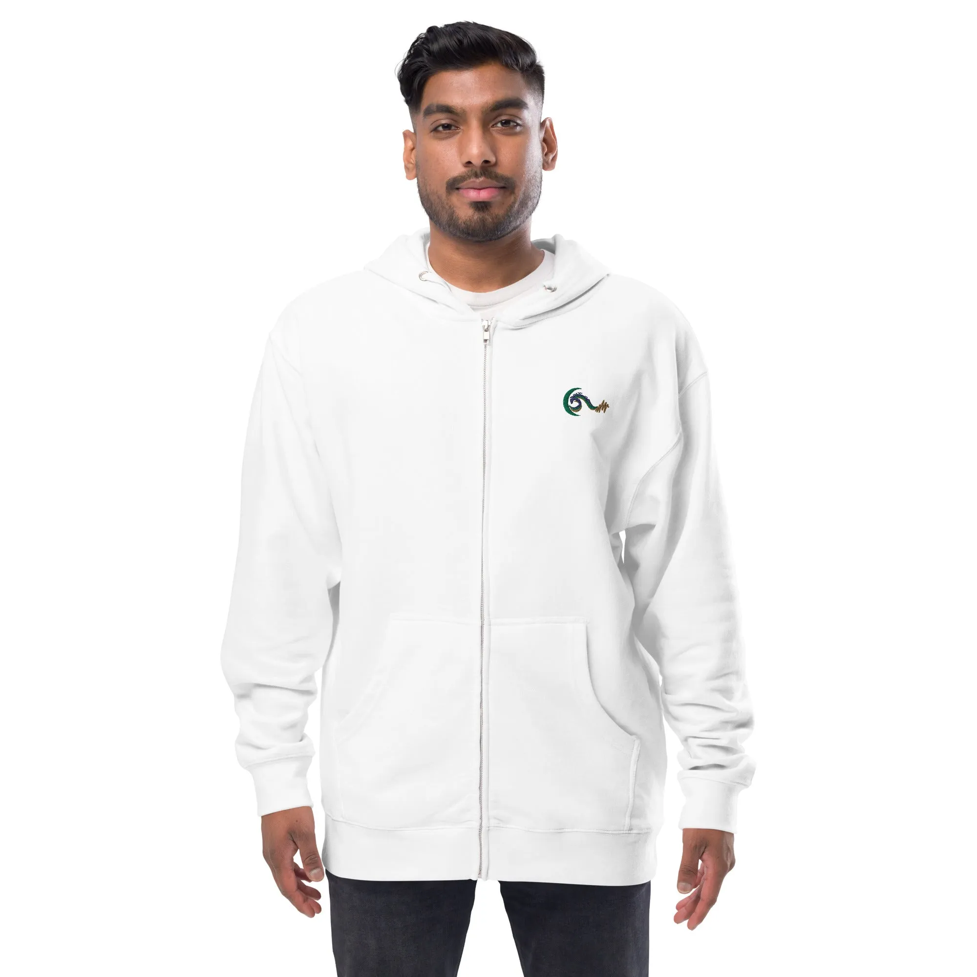 Bright Side Lifestyle Logo | Unisex fleece zip up hoodie