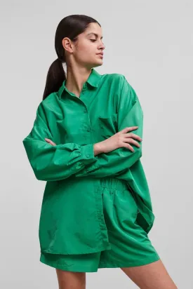 Chrilina Oversized Shirt - Simple Green