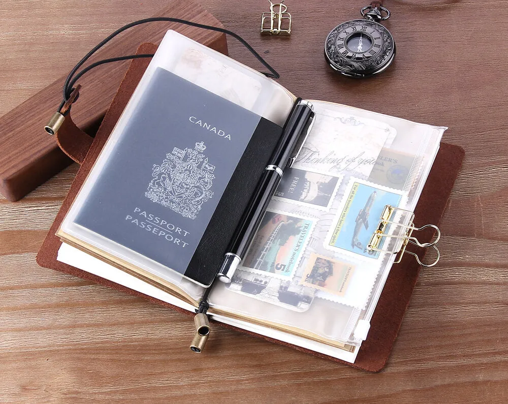 Custom Made 50 Handmade Refillable Leather Notebooks