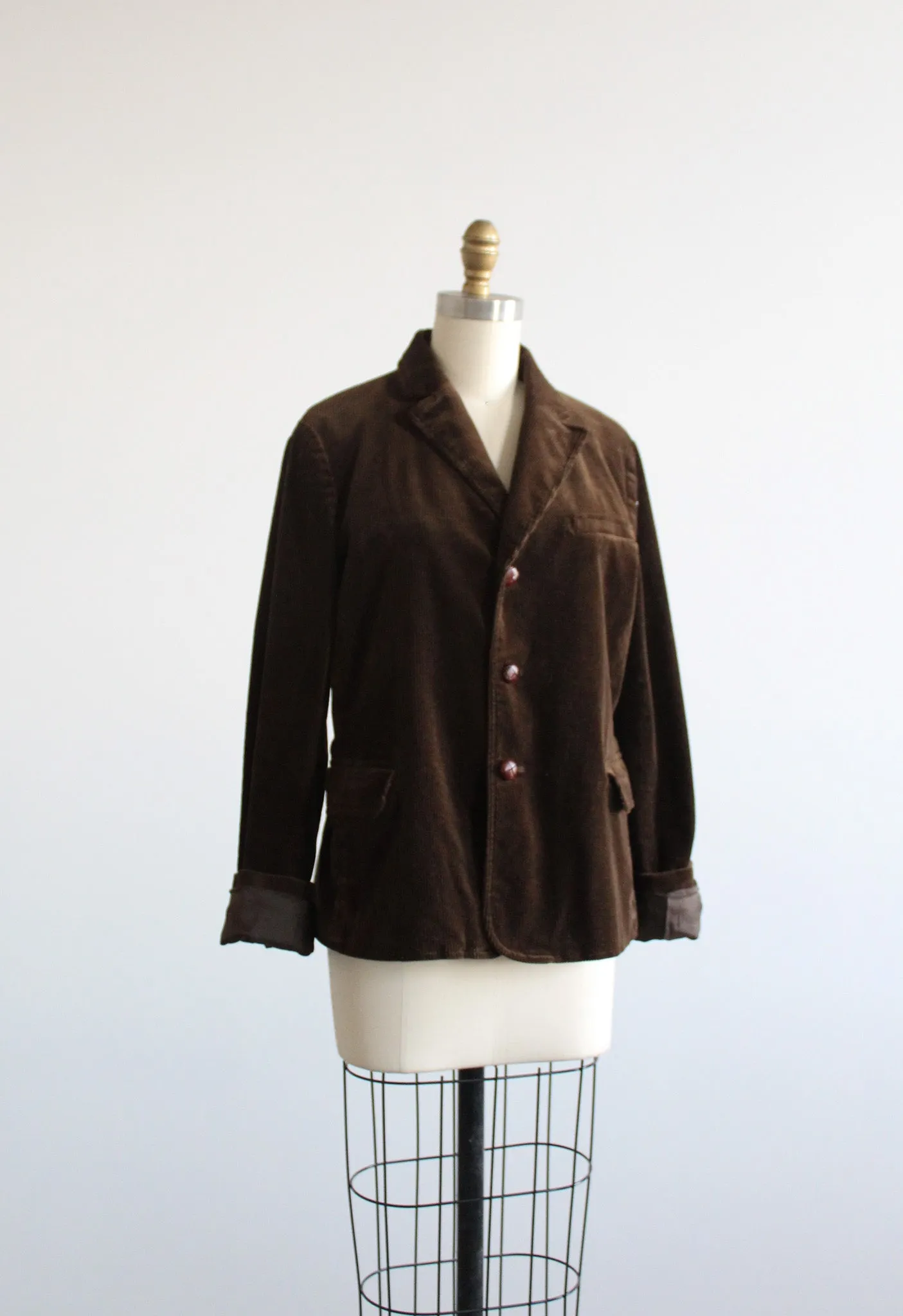 espresso corduroy blazer