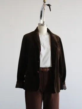 espresso corduroy blazer
