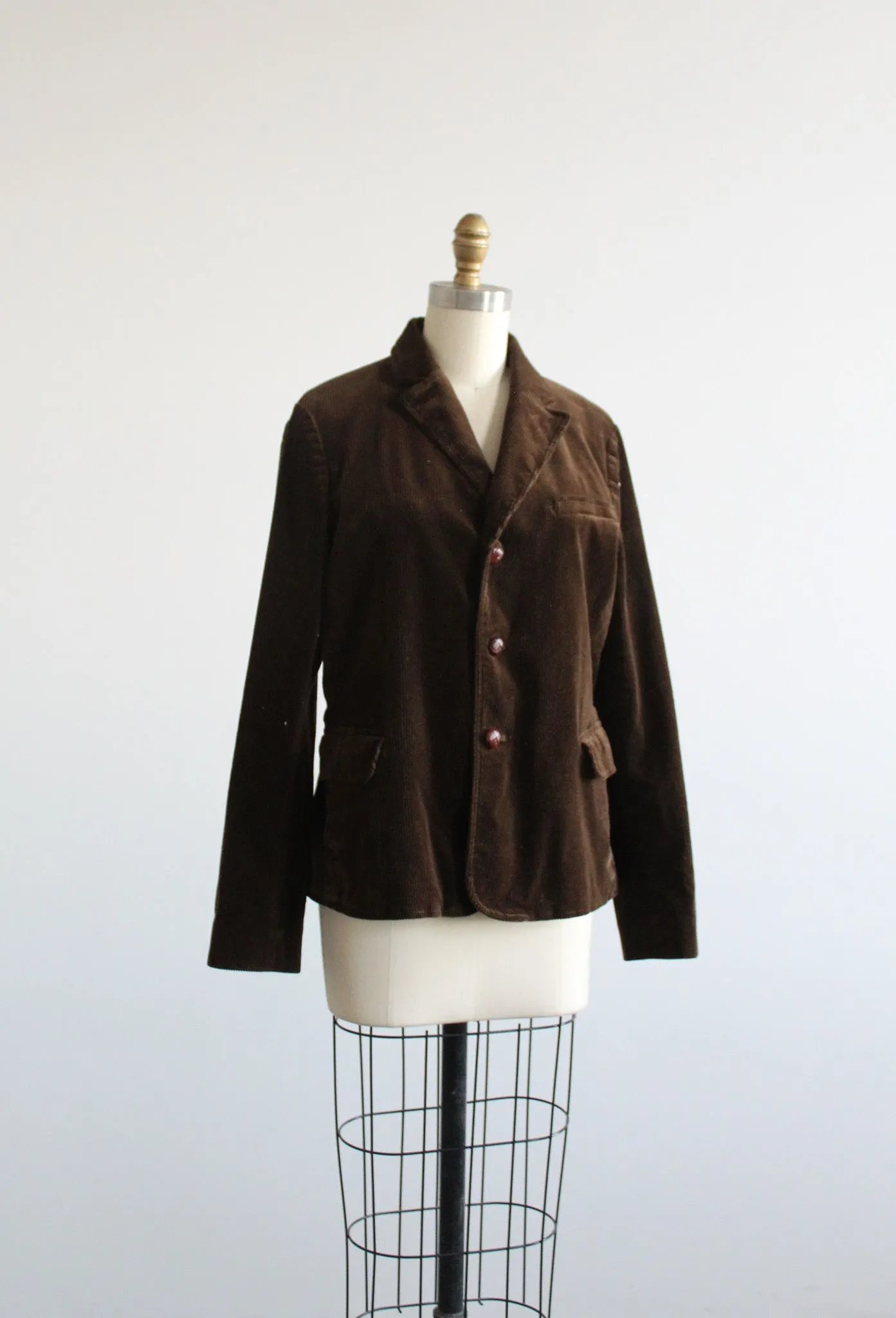 espresso corduroy blazer