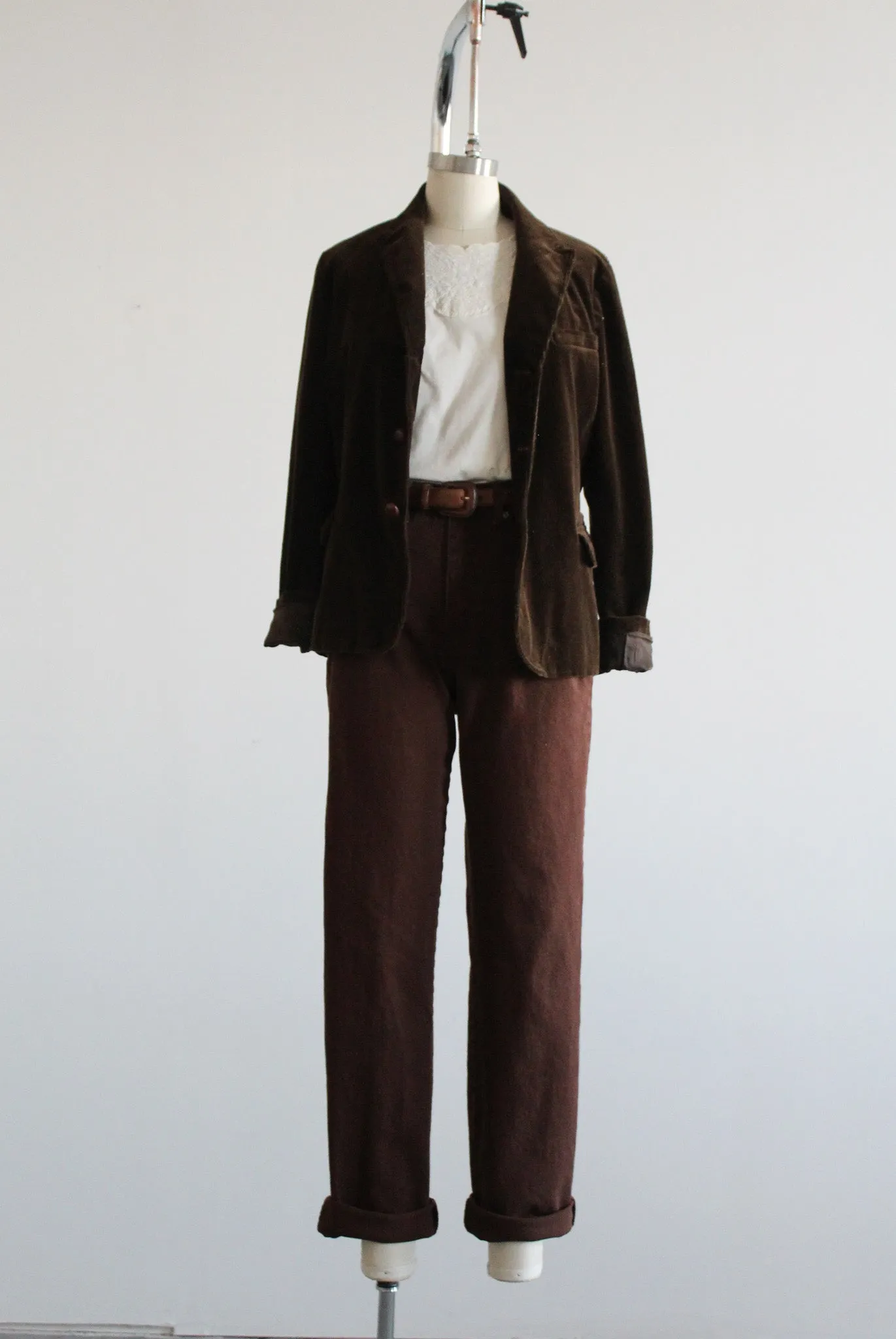 espresso corduroy blazer