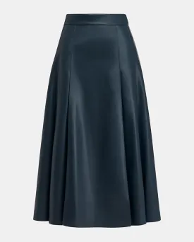 Geeuw Mid Faux leather Skirt Another Blue
