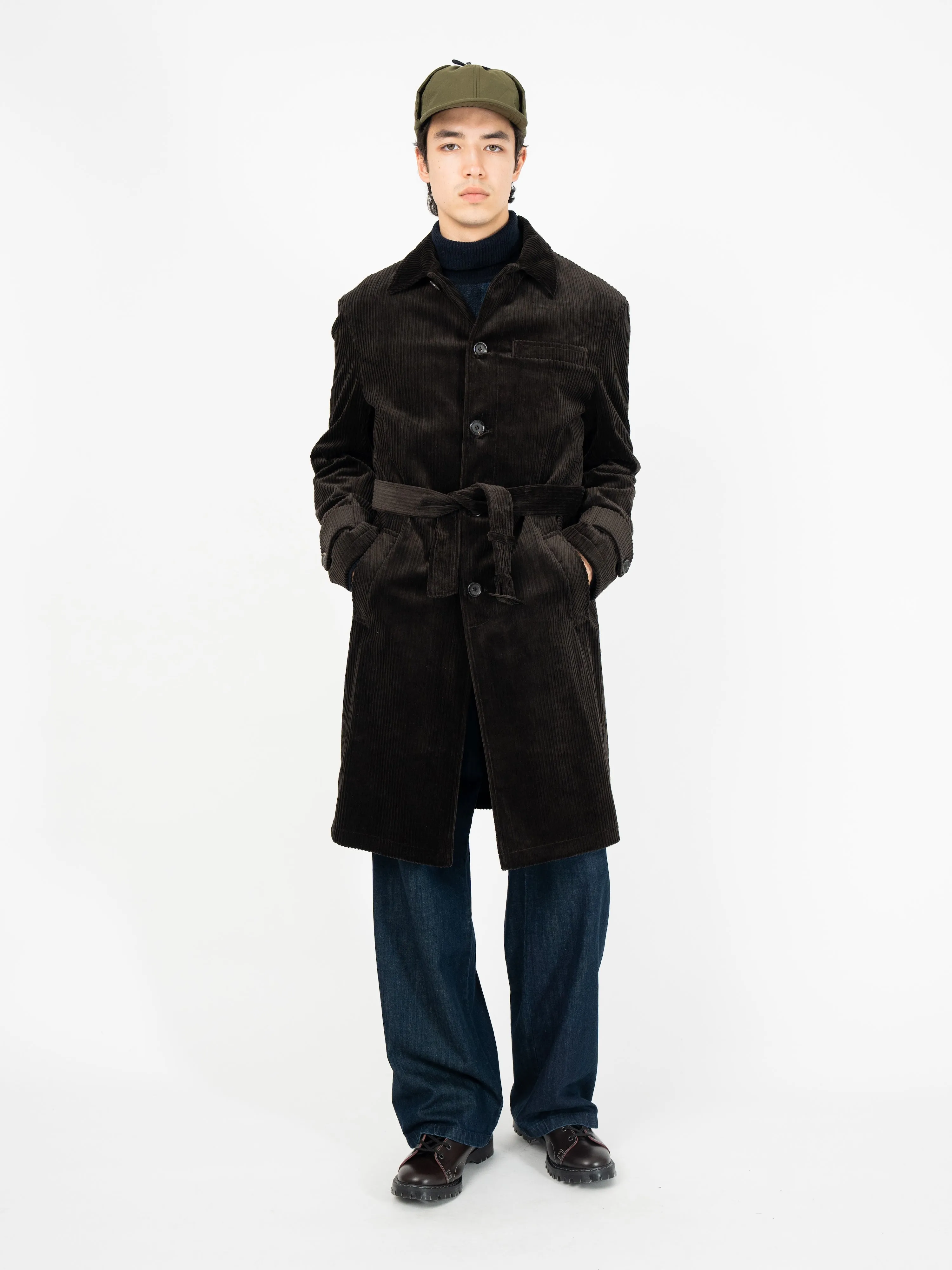 Grandpa Coat Deakin Cord Brown