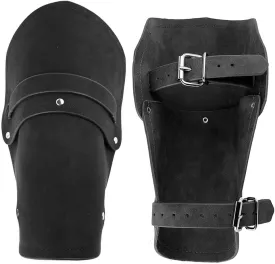 Leather Gauntlet Wristband for Men Medieval Bracers Viking Wrist Guards Archery Guards Bracers Wide Arm Armor Cuff