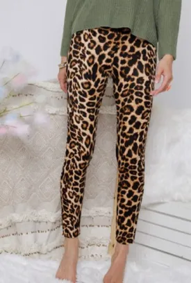 LEOPARD PRINT PANTS