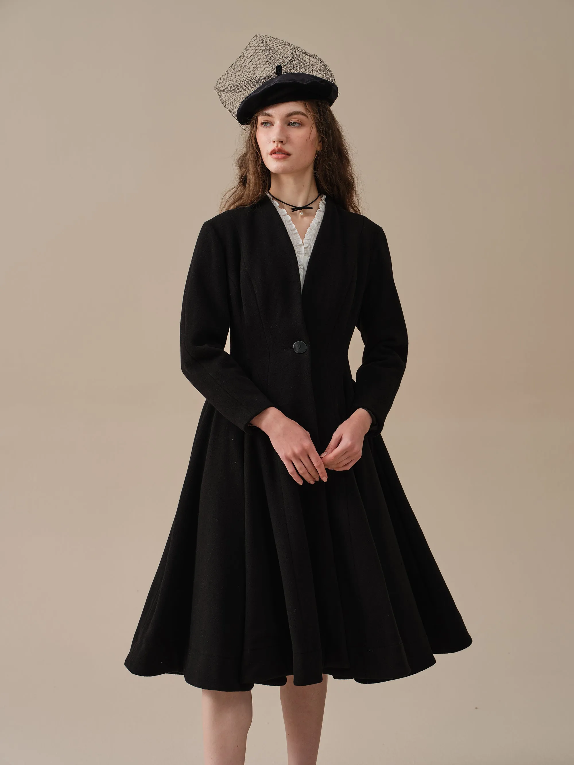LITTLE WOMEN 22 | WOOL COAT IN GoldenRod