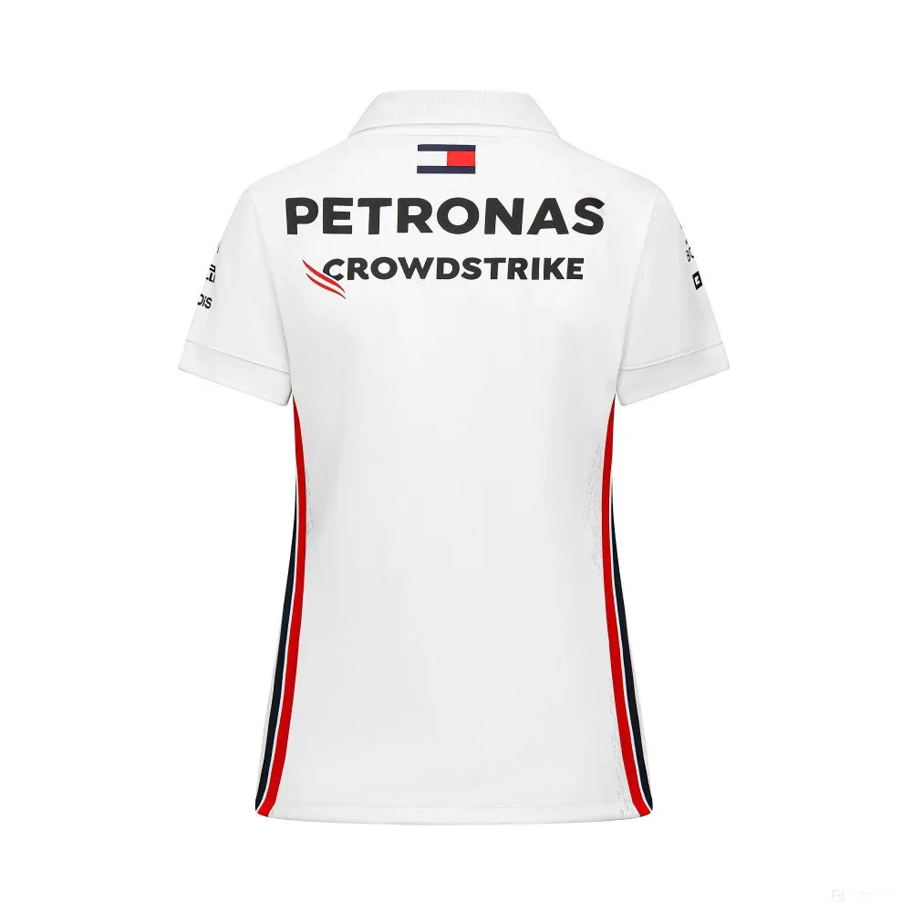 Mercedes Team Womens Polo, White, 2023