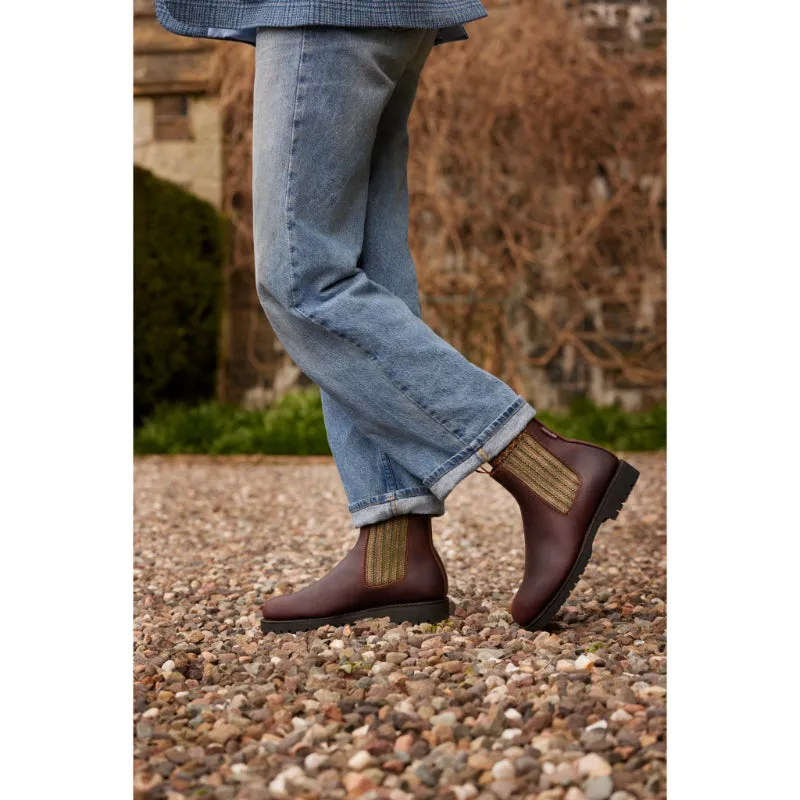 Penelope Chilvers Oscar Shearling Lined Ladies Leather Boots - Conker/Khaki