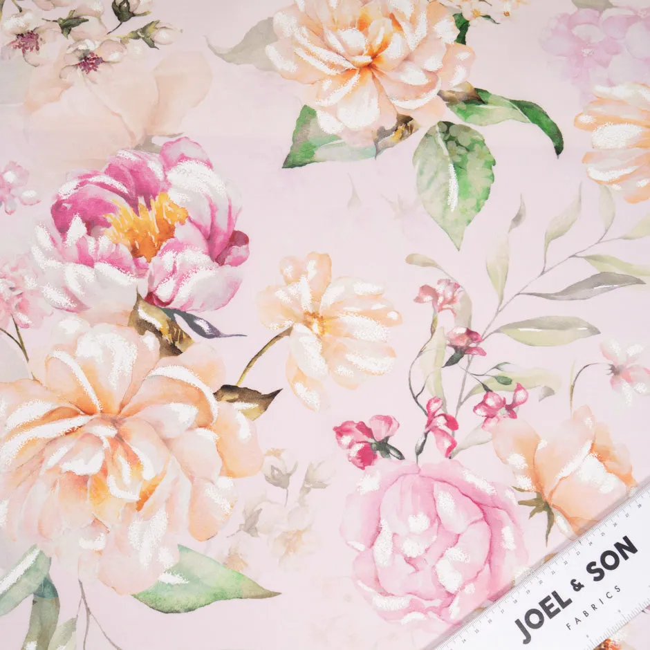 Pretty Floral Vision Printed Double Organza