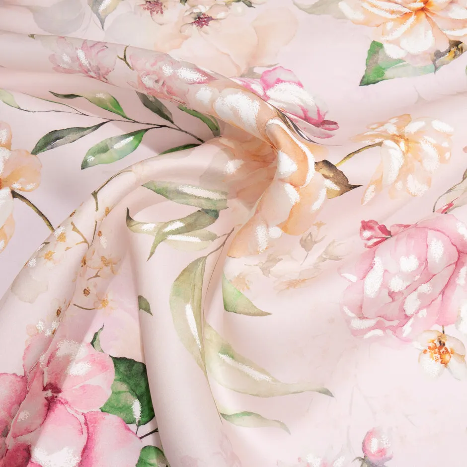 Pretty Floral Vision Printed Double Organza