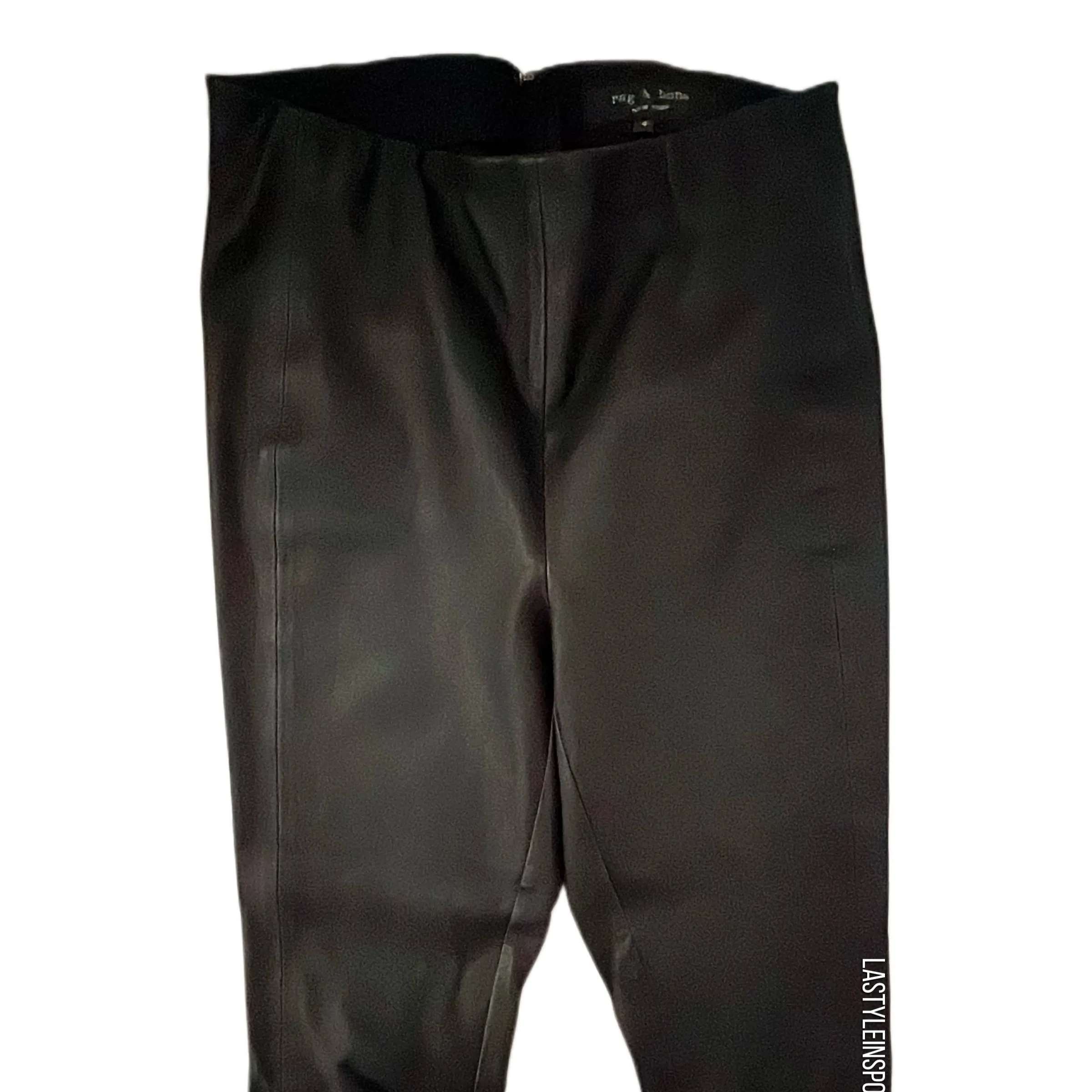 Rag & Bone Simone Leather Casual Pants Black Size Small