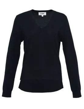 Recycled Cashmere Fitted V-Neck Sweater