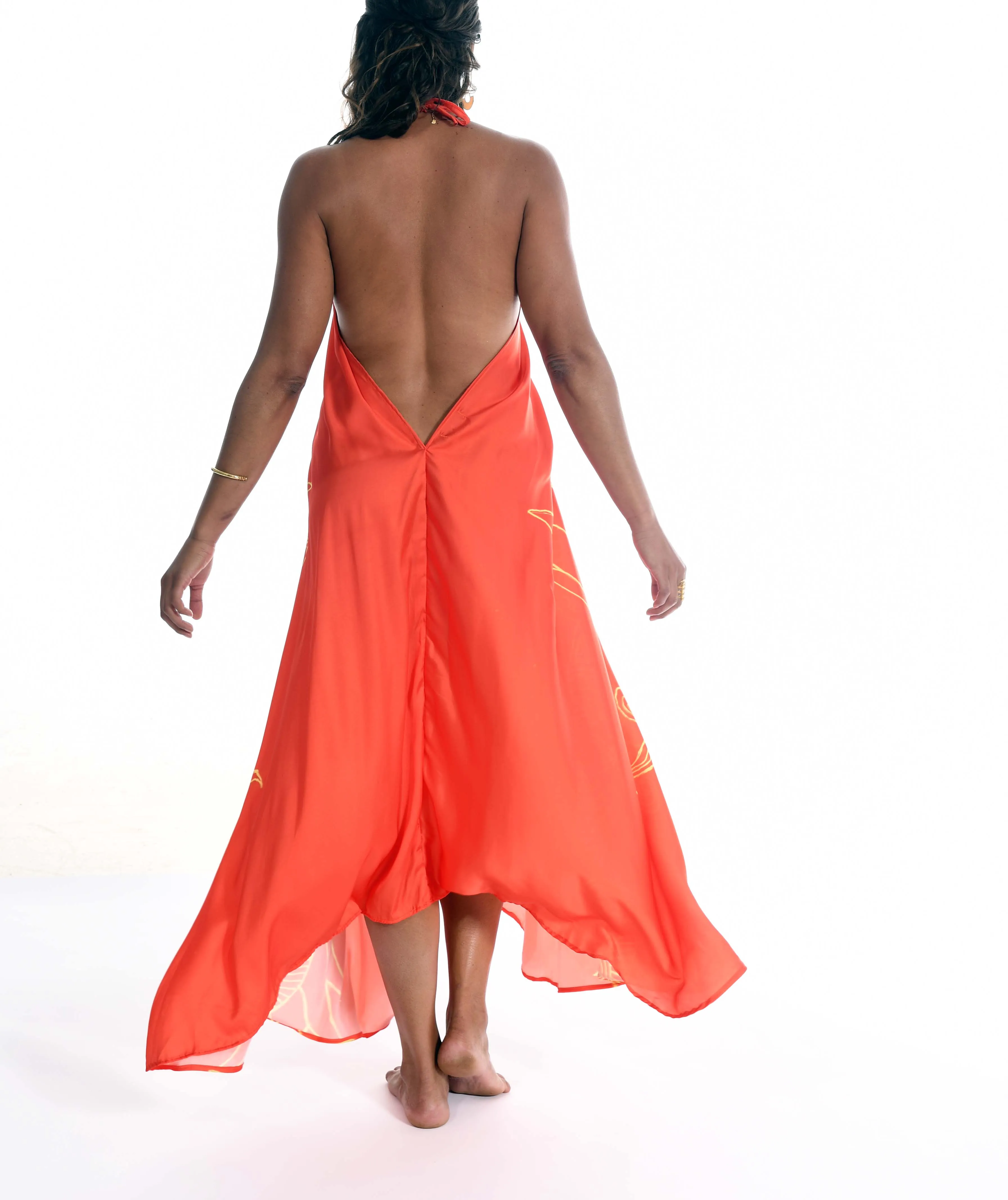 Red Alchemy Silk Gown
