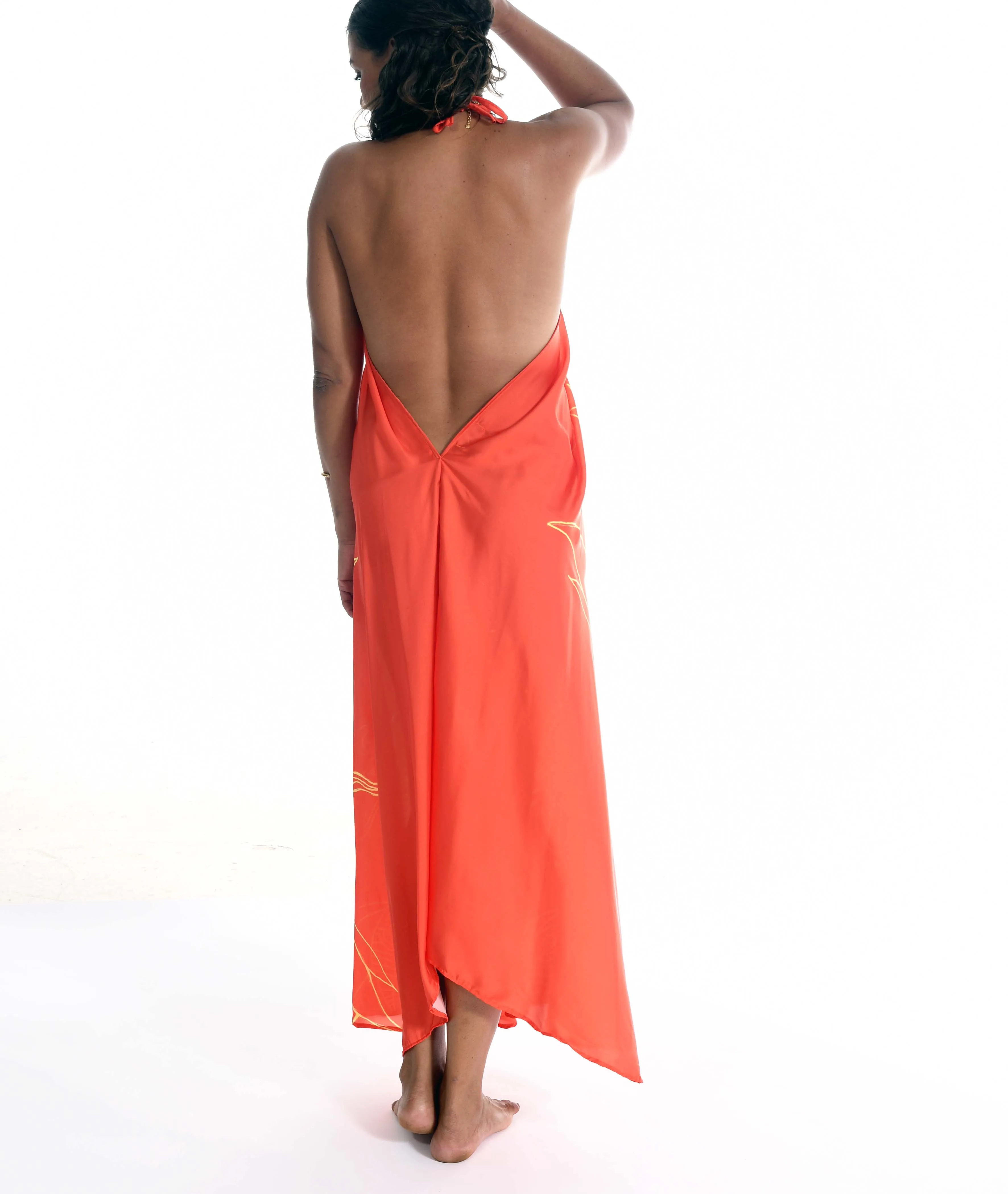 Red Alchemy Silk Gown