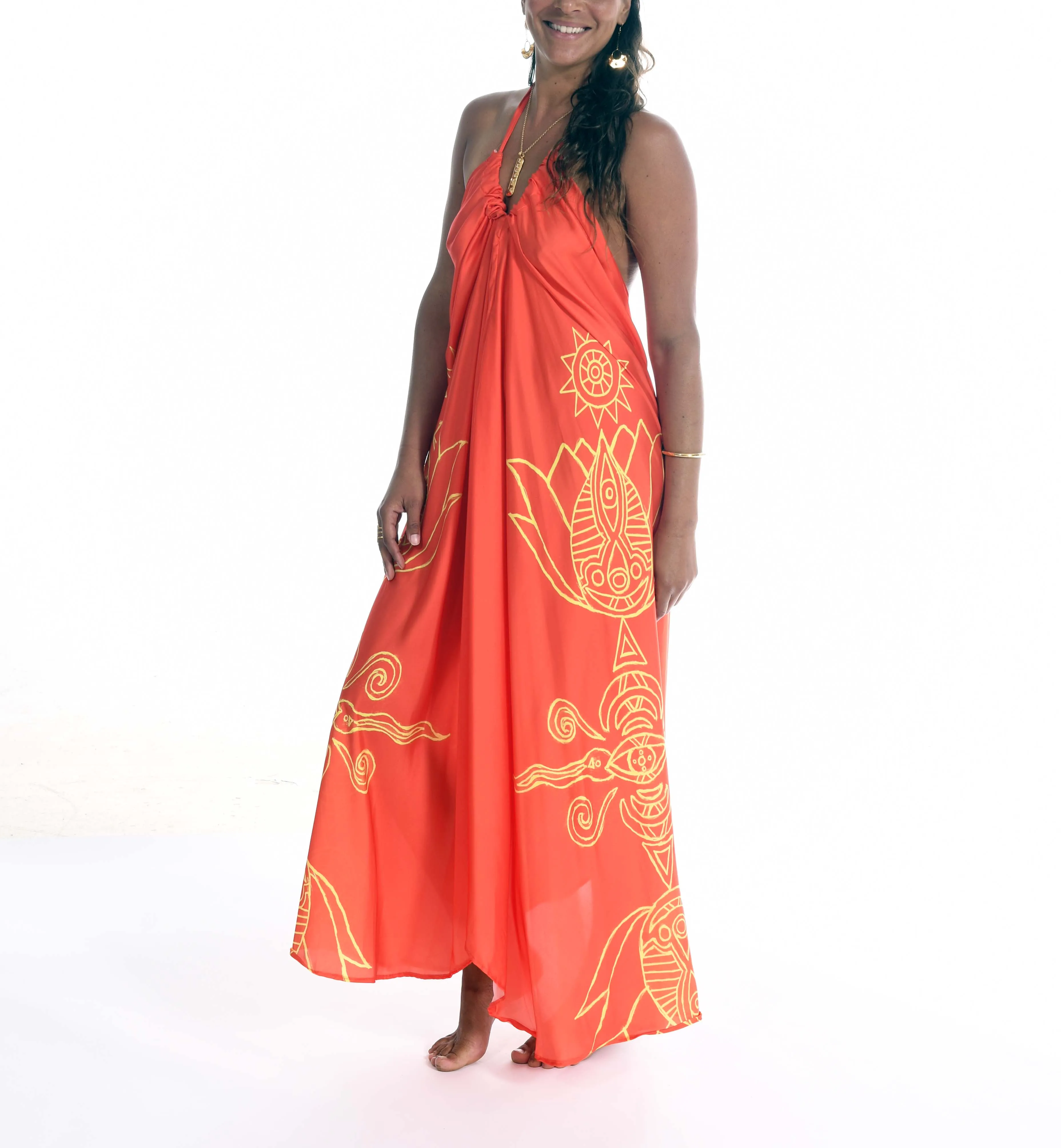 Red Alchemy Silk Gown