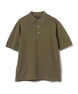 Solid Color Knitted Polo Shirt