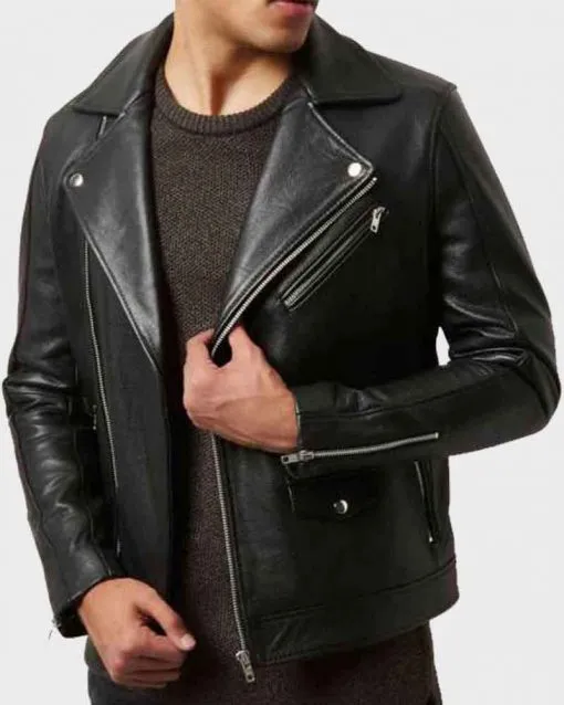 The Kissing Booth 2 Noah Flynn Black Leather Jacket