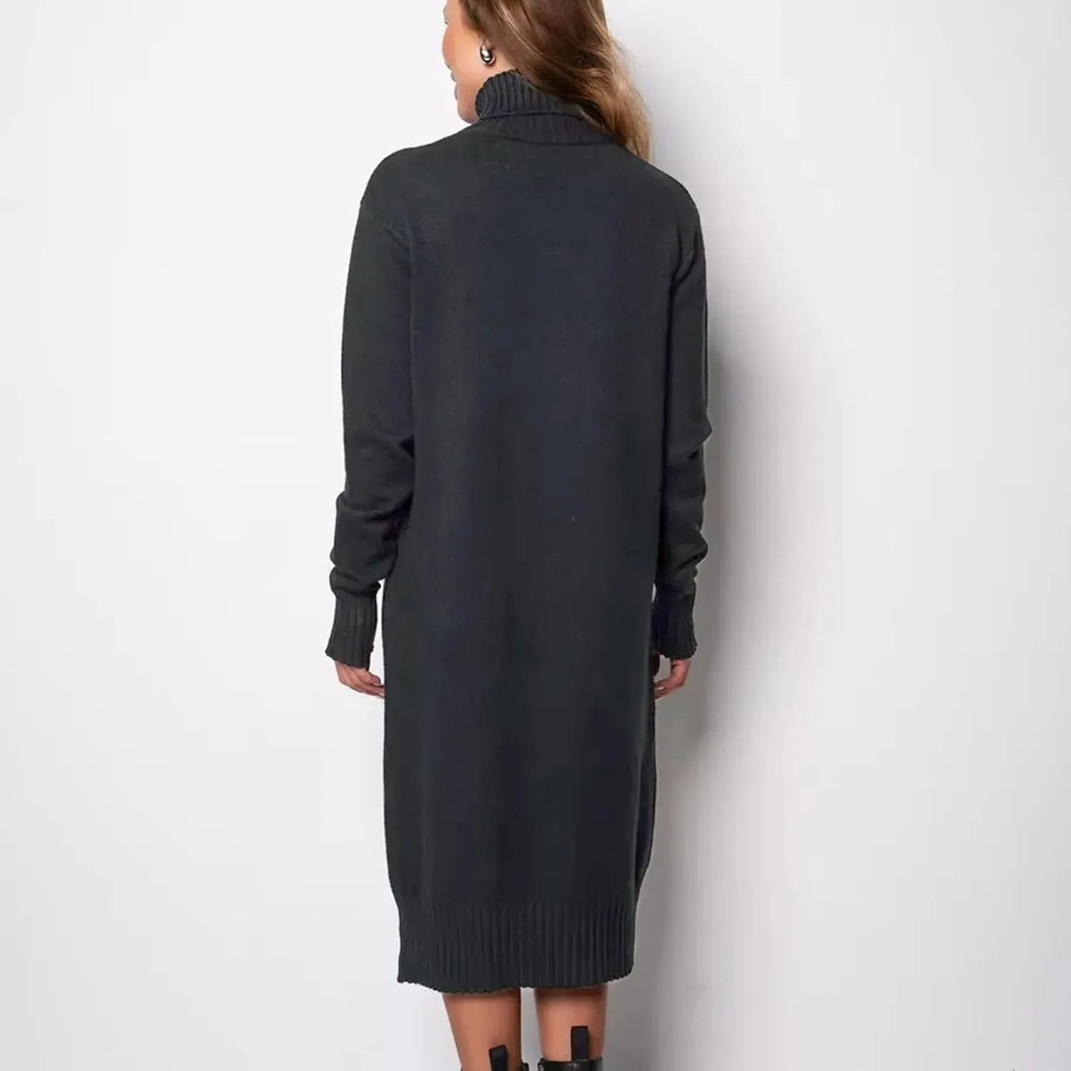 Turtle Neck Dress for Women,Womens Fall and Winter Fashion Sexy Slim Waisted Package Hip Dating Long Sleeve Dresses