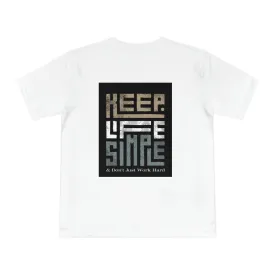 Unisex Classic Organic & Ecofriendly Jersey T-shirt - Keep Life Simple & Don't Just Work Hard (shipping from Slovenia)