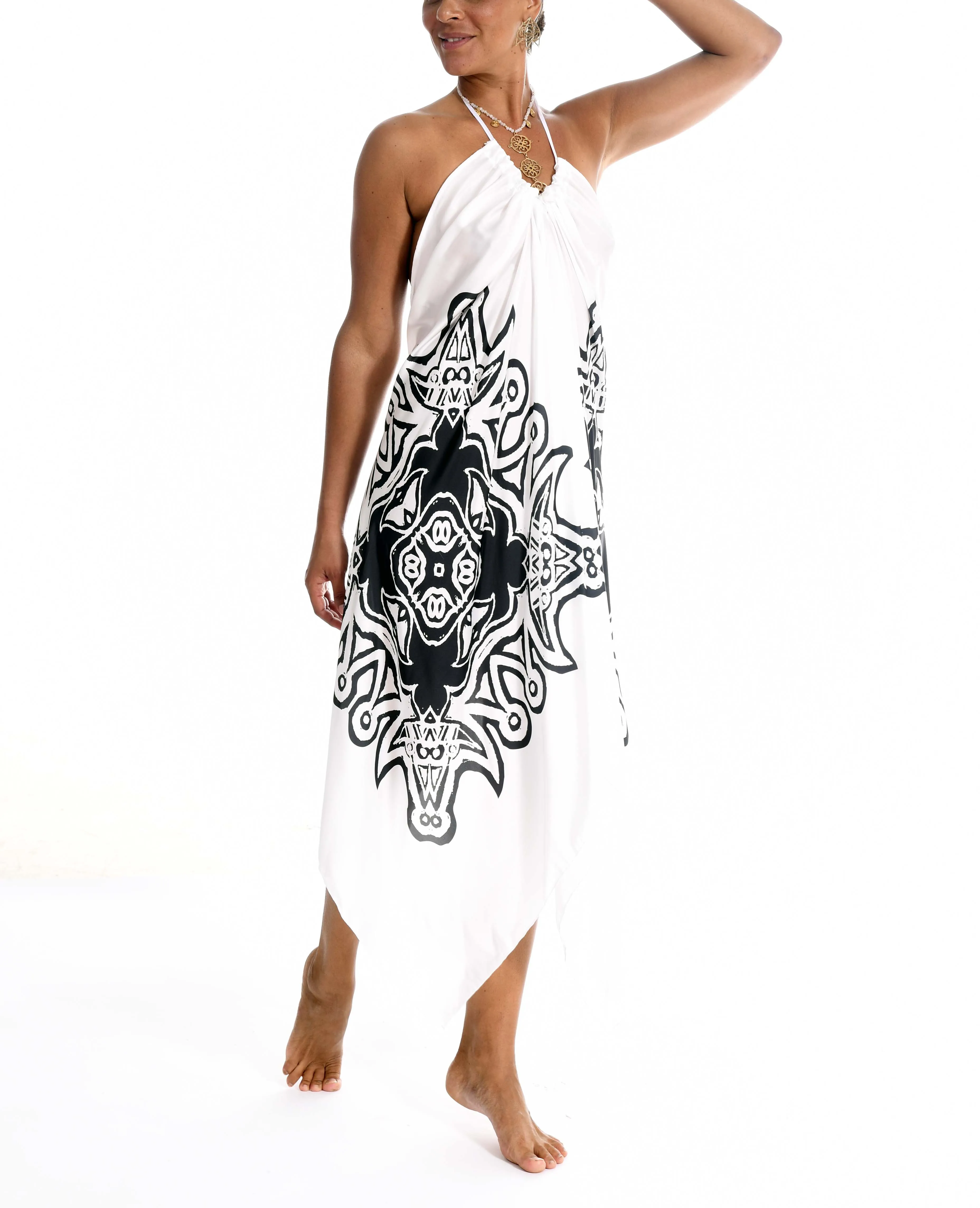 Unity Dove Mandala Scarf Dress