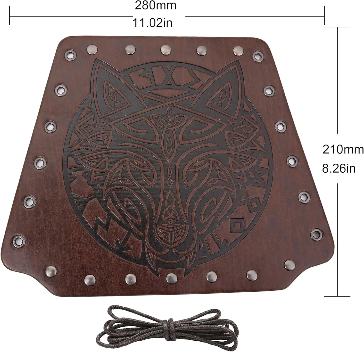 Viking Bracers Medieval Leather Bracers Embossed Wolf Leather Arm Guards Cuff Leather Gauntlet Armband Bracers