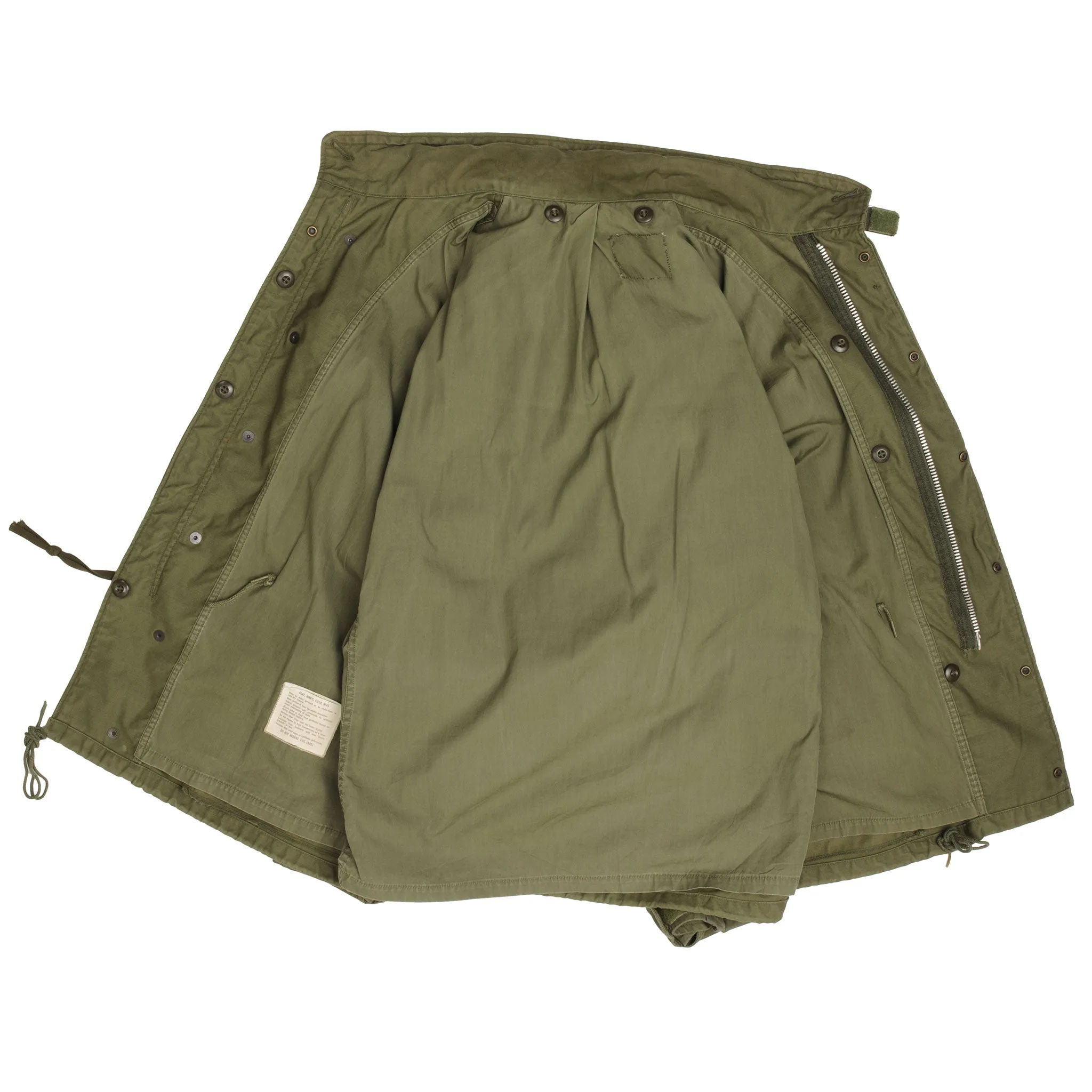 VINTAGE US ARMY M1965 M65 FIELD JACKET 1960S VIETNAM WAR LARGE SHORT